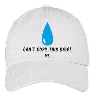 Embroidery Dad Caps (Strapback) Color- White\Blue